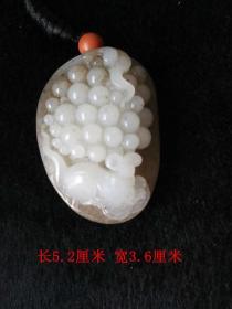 乡下收的老和田白玉挂件手把件 · ·
