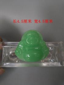 少见的天然冰种翡翠佛挂件 · ·