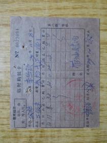 印最高指示--1979年广东斗门县临时购粮卡