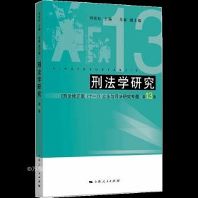 正版现货 刑法学研究（第13卷）