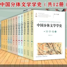 正版现货 中国分体文学学史（12册） 诗学词学散文小说戏剧学卷中国古代近代文学史文学批评史新编简明中国文学史读本书籍