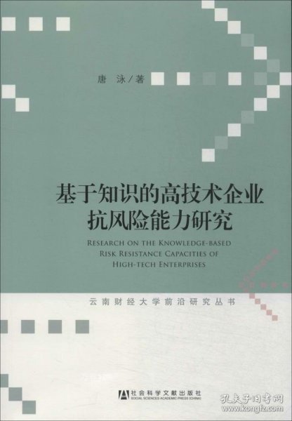 云南财经大学前沿研究丛书：基于知识的高技术企业抗风险能力研究