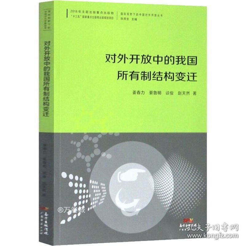 正版现货 对外开放中的我国所有制结构变迁/国际视野下的中国对外开放丛书