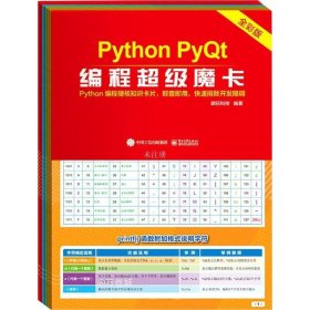 正版现货 Python PyQt编程超级魔卡