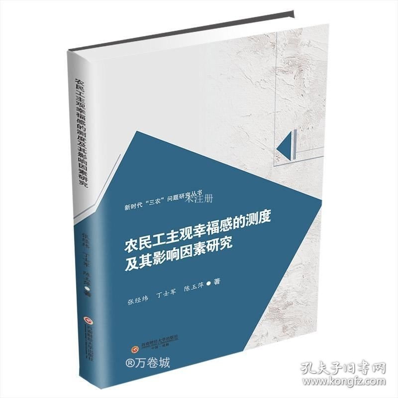 正版现货 农民工主观幸福感的测度及其影响因素研究