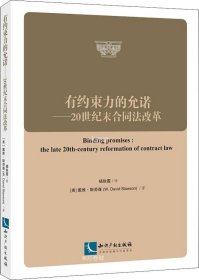 正版现货 有约束力的允诺：20世纪末合同法改革