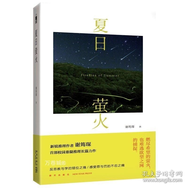 正版现货 夏日萤火 谢筠琛 著 国内本土原创校园悬疑侦探推理小说 午夜文库574 新星出版社文学书籍