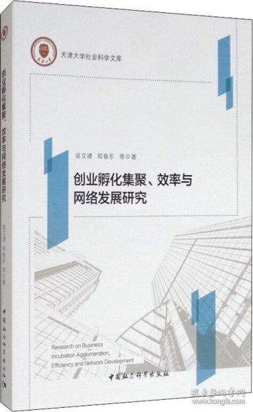 正版现货 创业孵化集聚、效率与网络发展研究