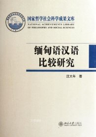 正版现货 缅甸语汉语比较研究