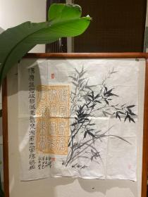 拓片朱拓 汉砖 原拓  夏京州老师拓片提拔作品