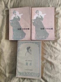 复活+安娜.卡列尼娜（上下）：世界著名作家列夫.托尔斯泰名作