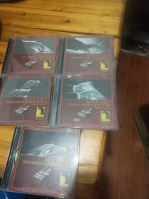 莫扎特钢琴奏鸣曲作品CD（5盒合售）如图