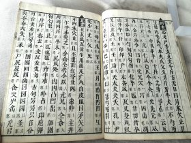 1834年《增续大广益会玉篇大全》存4册，和刻本大32开