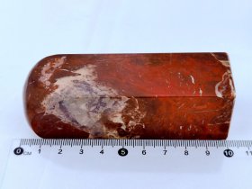 昌化石红砂朱砂，类似大红袍了，3×3×10厘米——印材石料素章印章正章扁章钮章随形章