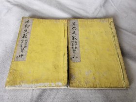 1882年《本朝文范》中下2册，和刻本大32开