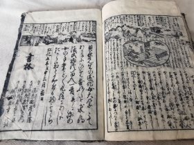 1848年《女大学宝箱》一册全，和刻本有版画，16开大本