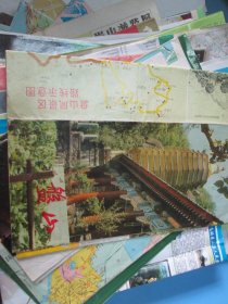 盘山地图：盘山风景区路线示意图1982