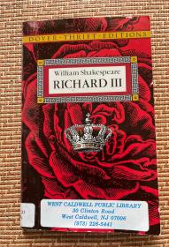 现货即发 《理查德三世》Richard III (多佛节俭版)孔网狐版  平装 九品