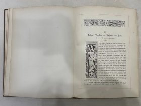 现货 罕见稀缺 1887年德文版 《古斯塔夫·弗雷塔格画廊》Gustav-Freytag-Galerie 二十幅钢板画  精装造型皮面大16开 三面鎏金 七品