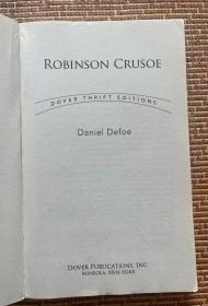 现货即发《鲁滨逊漂流记》 Robinson Crusoe(多佛节俭版) 平装 九五品