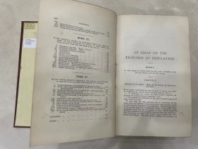 现货 珍稀文献资料 1890年英文版《马尔萨斯 人口论》MALTHUS ON POPULATION 113-126页讲述中国、日本人口问题 精装 品相如图