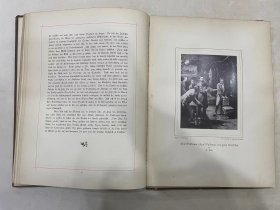 现货 罕见稀缺 1887年德文版 《古斯塔夫·弗雷塔格画廊》Gustav-Freytag-Galerie 二十幅钢板画  精装造型皮面大16开 三面鎏金 七品