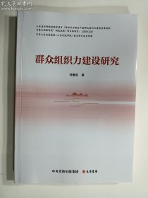 群众组织力建设研究   正版  实拍  现货   有库存