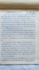 《回忆童年时对孙中山先生的敬仰》谢枢 手稿一件（XH01）