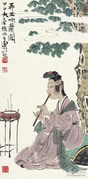吹箫图