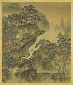 清代  天开寿域南极图  010八僊齊慶  高精复制品  台北故宫博物院藏