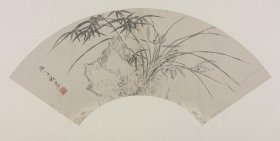 明代 居节 兰竹图 故宫博物院藏 高精复制品