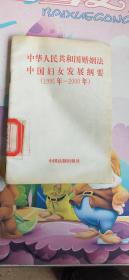 中华人民共和国婚姻法中国妇女发展纲要 1995年-2000年