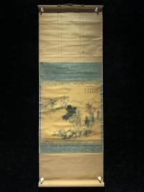 日本回流老字画清代绢本小品山水4010中古真迹书画