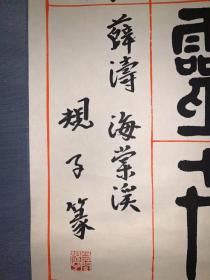 日本回流老字画薛涛海棠溪诗书道3910中古真迹书画