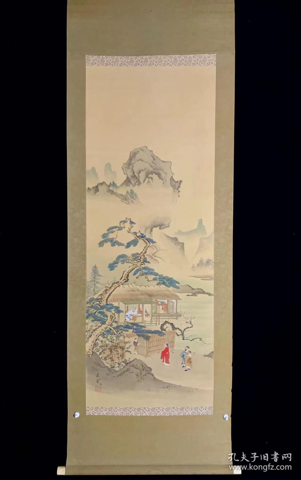 【手绘】民国三顾茅庐6219回流老字画挂画书房茶室中古真迹成品