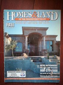 《HOMES & LAND 》房地产杂志，（美国原版房地产杂志，英文）第七卷第9号，全彩铜版