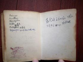 常用药物手册（西药，中药）（1966-1976期间） 软精装红塑本    478页  有毛主席，林彪题词手迹，用药常识，中毒与解毒