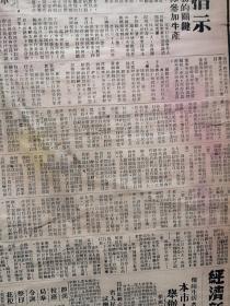 漳州日报1950年3月23日（停刊前夕）艾青《谈谈写诗》（待续），华东军政委工作人员名单，把红旗插到台湾去，龙溪人民卫生院赠送治疗脑膜炎药粉，漳州超额完成第一期人民胜利折实公债任务，平和南胜溪东歼匪138名，海澄下庵村农民互助劳动积极生产，海澄石埠村恶霸江南其被清算，艾思奇《光明》薛琴访《推行真正的农民日历-阳历》红猫牌红星牌宝塔牌白宫牌金星牌三星牌闽光牌香烟广告，北京牌香烟美女广告，（详见说明）