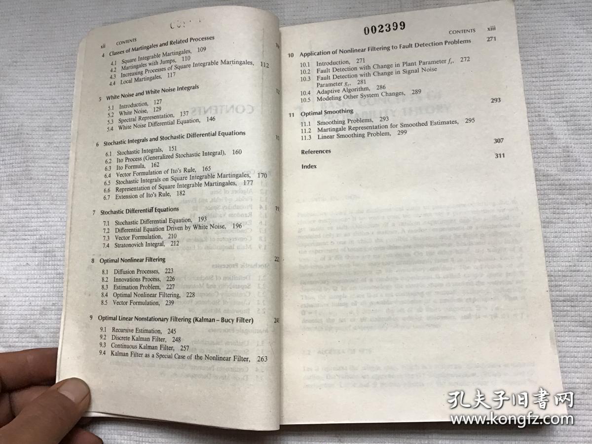 Nonlinear Filtering and Smoothing: An Introduction to Martingales,Stochastic Integrls and Estimation 非线性滤波和平滑《鞅.随机积分和估计导论》