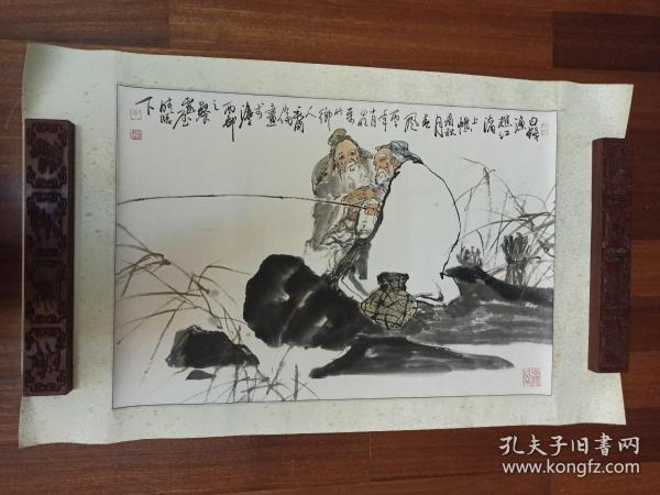 毛国伦 国画  尺寸：68.3*46.5CM 保真