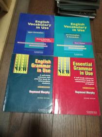 Essential Grammar in Use、English Vocabulary in Use（英文原版。使用中的基本语法、使用中的英语词汇。4册合售）