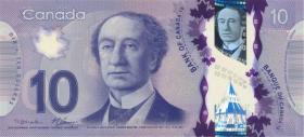 全新加拿大10元 塑料钞 号码随机