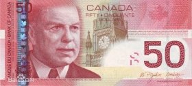 全新加拿大旅版50元纸币 加拿大旅版 号码随机