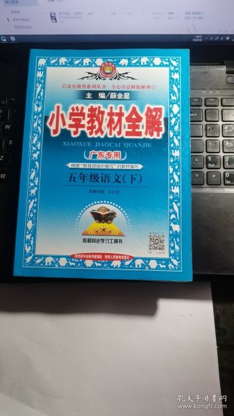 小学教材全解 五年级语文下 人教版 2017春