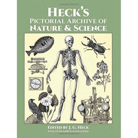 Heck's Pictorial Archive of Nature and Science 进口艺术 赫克的自然和科学图像档案