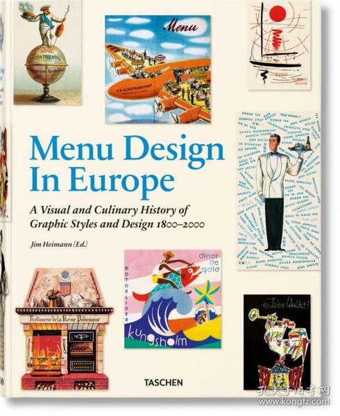 Menu Design in Europe 欧洲的菜单设计 欧洲菜单设计美食历史画册摄影集艺术书籍