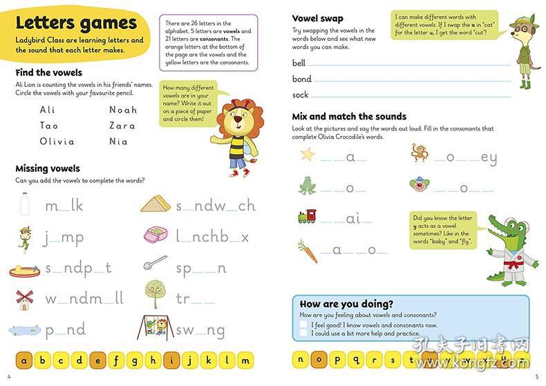 点击查看原图 First Spelling A Learn with Ladybird Activity Book儿童英语启蒙语言学习书