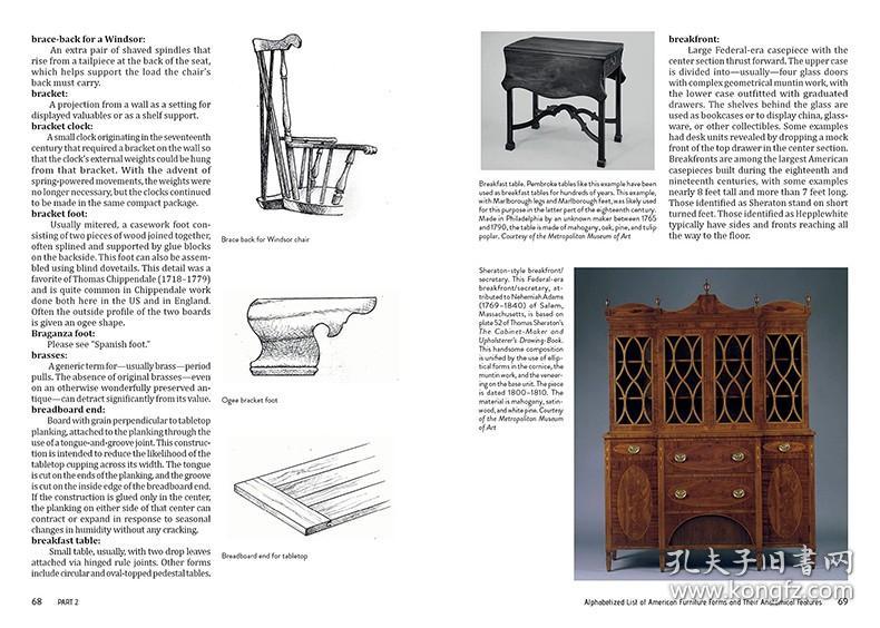 American Furniture Anatomy 进口艺术 美国家具解剖：形式和特征指南