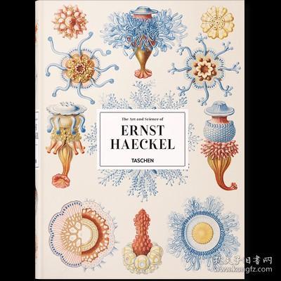 Ernst Haeckel 恩斯特·海克尔 自然历史科学生物艺术书籍绘画手绘彩图画册原版书大开本 进口原版图书