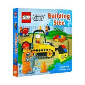 Lego Building Site 乐高建筑工地 生活系列 机关操作书 英文原版 进口图书 推拉活动玩具书 纸板书 0-3岁